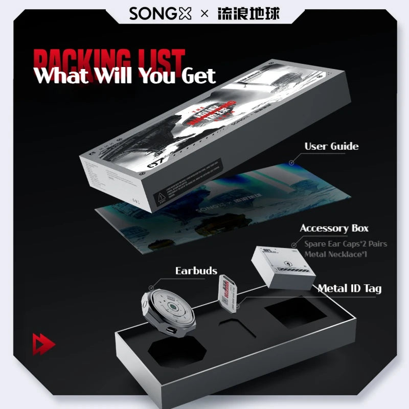 SONGX Wandering Earth TWS Wireless Bluetooth Earphone